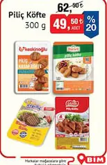 PİLİÇ KÖFTE 300 G fiyat ve kampanya bilgisi
